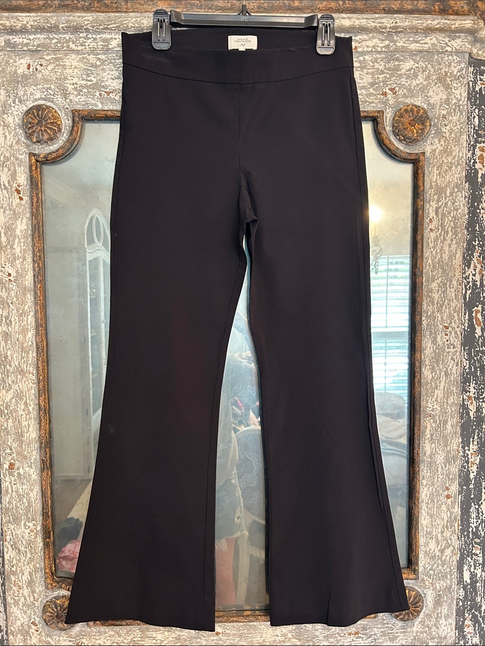 Eileen Fisher Black Flared Pull-On Pant